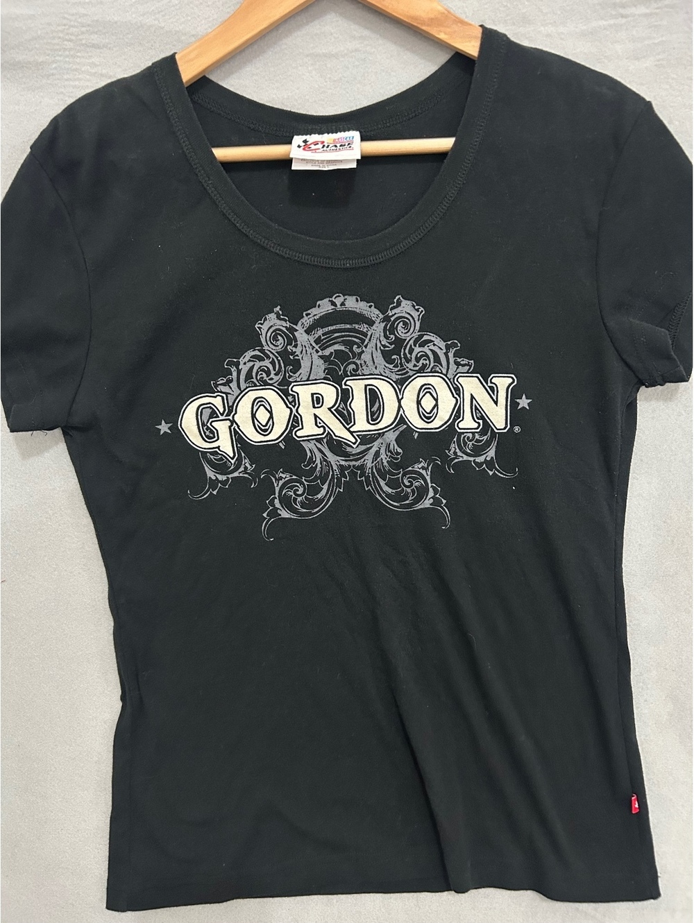 Y2K Chase Authentics Jeff Gordon Black NASCAR Graphic T-Shirt Size Large women’s